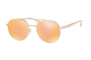 Image of Michael Kors LON MK1021 Single Vision Prescription Sunglasses MK1021-11167J-53 - Lens Diameter 53 mm, Frame Color Rose Gold-tone