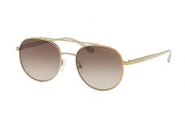 Image of Michael Kors LON MK1021 Single Vision Prescription Sunglasses MK1021-116813-53 - Lens Diameter 53 mm, Frame Color Gold Tone
