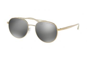 Image of Michael Kors LON MK1021 Single Vision Prescription Sunglasses MK1021-11686G-53 - Lens Diameter 53 mm, Frame Color Gold Tone