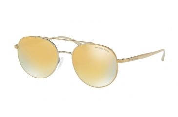 Image of Michael Kors LON MK1021 Single Vision Prescription Sunglasses MK1021-11687P-53 - Lens Diameter 53 mm, Frame Color Gold Tone