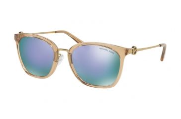 Image of Michael Kors LUGANO MK2064 Prescription Sunglasses, 53mm, Light Brown-Crystal, MK2064-33544V-53-SV
