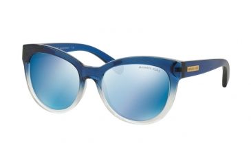 Image of Michael Kors MITZI I MK6035 Single Vision Prescription Sunglasses MK6035-312255-53 - Lens Diameter 53 mm, Frame Color Blue Clear Gradient