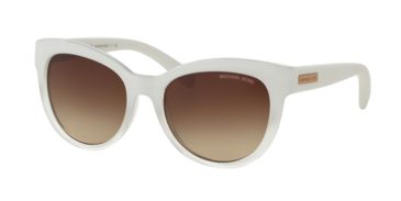 Image of Michael Kors MITZI I MK6035 Single Vision Prescription Sunglasses MK6035-312613-53 - Lens Diameter 53 mm, Frame Color White Clear Gradient