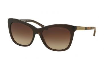 Image of Michael Kors MK2020F Single Vision Prescription Sunglasses MK2020F-311613-56 - Lens Diameter 56 mm, Frame Color Dk Brown Tigers Eye