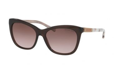 Image of Michael Kors MK2020F Single Vision Prescription Sunglasses MK2020F-311714-56 - Lens Diameter 56 mm, Frame Color Dk Brown Pink Marble