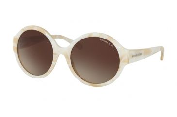 Image of Michael Kors GETAWAY MK2035F Single Vision Prescription Sunglasses MK2035F-320813-55 - Lens Diameter 55 mm, Frame Color Ivory Horn