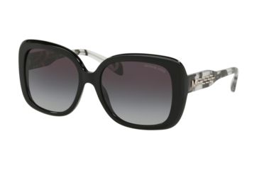 Image of Michael Kors MK2081F Sunglasses 30058G-56 - Black Frame, Dark Grey Gradient Lenses