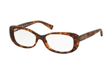 Image of Michael Kors MK4023F Single Vision Prescription Eyeglasses 3066-54 - Brown Tortoise Frame