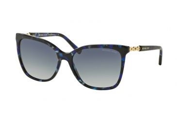 Image of Michael Kors MK6029F Progressive Prescription Sunglasses MK6029F-31094L-56 - Lens Diameter 56 mm, Frame Color Blue Tortoise/gold