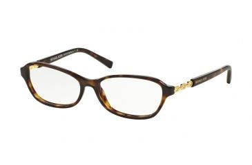 Image of Michael Kors MK8019F Eyeglass Frames 3106-53 - Dk Tortoise/gold Frame