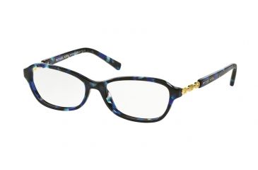 Image of Michael Kors MK8019F Eyeglass Frames 3109-53 - Blue Tortoise/gold Frame