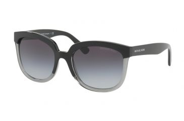 Image of Michael Kors PALMA MK2060 Single Vision Prescription Sunglasses MK2060-328011-55 - Lens Diameter 55 mm, Frame Color Black/transparent Grey
