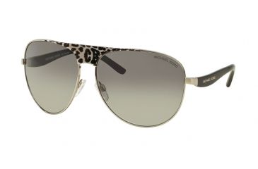 Image of Michael Kors SADIE II MK1006 Progressive Prescription Sunglasses MK1006-105911-62 - Lens Diameter 62 mm, Frame Color Black Silver Leopard/black