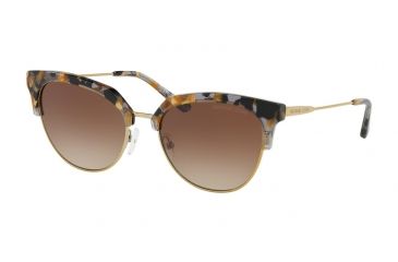 Image of Michael Kors SAVANNAH MK1033 Progressive Prescription Sunglasses, 54mm, Black/gold Flecks/shiny Pale G, MK1033-333913-54-PRO