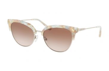 Image of Michael Kors SAVANNAH MK1033 Progressive Prescription Sunglasses MK1033-334013-54 - Lens Diameter 54 mm, Frame Color Pastel Green Mosaic/shiny Silv