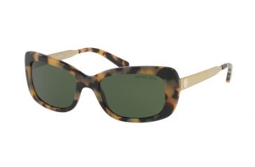 Image of Michael Kors SEVILLE MK2061 Sunglasses 324471-51 - Dark Vintage Tortoise Frame, Green Solid Lenses