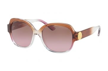 Image of Michael Kors SUZ MK2055 Single Vision Prescription Sunglasses MK2055-328614-56 - Lens Diameter 56 mm, Frame Color Brown/pink/crystal