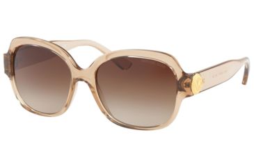 Image of Michael Kors SUZ MK2055 Single Vision Prescription Sunglasses MK2055-330013-56 - Lens Diameter 56 mm, Frame Color Brown Transparent