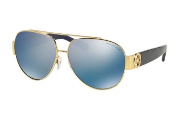 Image of Michael Kors TABITHA II MK5012 Single Vision Prescription Sunglasses MK5012-106922-59 - Lens Diameter 59 mm, Frame Color Gold Blue Glitter