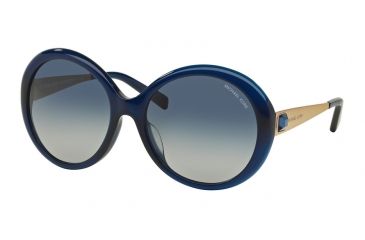 Image of Michael Kors WILLA I MK2015B Single Vision Prescription Sunglasses MK2015B-30884L-58 - Lens Diameter 58 mm, Frame Color Blue-Gold