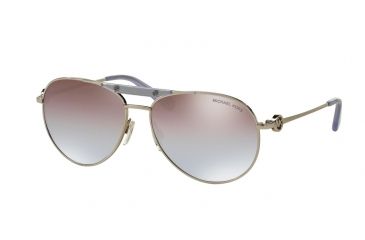 Image of Michael Kors ZANZIBAR MK5001 Sunglasses 109894-58 - Silver / Lavender Frame, Purple Silver Gradient Lenses