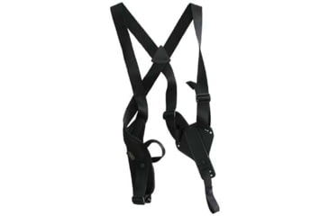 Image of Uncle Mike's Vert Shoulder Kodra Nylon Shoulder Holster, Right Hand, Black, 83011A