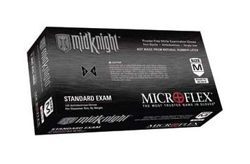 Image of Microflex Glove Black Pf Nitrile M PK100 MK-296-M