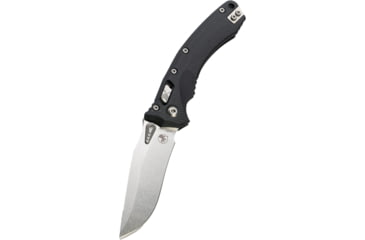 Image of Microtech Amphibian Ram Lok STW STD Fluted 3.875in Folding Knife, Black, 137RL-10FLGTBK
