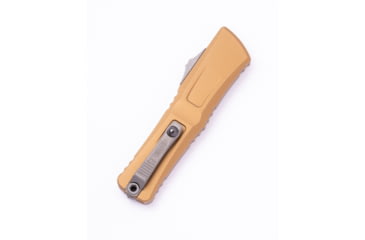 Image of Microtech Combat Troodon Gen III Bowie Apocalyptic Standard 4.13in Automatic Folding Knife, Tan, 1146-10APTA