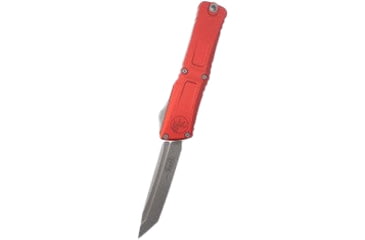 Image of Microtech Combat Troodon T/E Gen III Standard 4in Folding Knife, Red Apocalyptic, 1144-10APRD