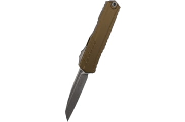 Image of Microtech Cypher II D/E Part Serrate 3.55in Folding Knife, Od Green Apocalyptic, 1242-11APOD