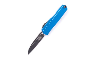Image of Microtech Cypher II S/E Standard Automatic Folding Knife, 3.55in, M390MK Steel, Blue/Black, 1241-1BL