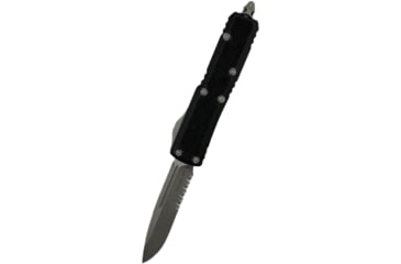 Image of Microtech Daytona S/E Apocalyptic Part Serrate Signature Series 25in Folding Knife, Black, 124-11APS