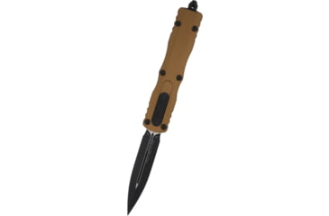 Image of Microtech Dirac Delta D/E Black Standard 3.75in Folding Knife, Tan, 227-1TA