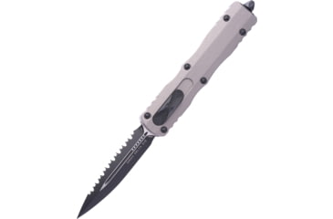 Image of Microtech Dirac Delta D/E Standard 3.75in Folding Knife, Natural Clear, Black, 227-3NC