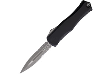 Image of Microtech Hera II D/E Apocalyptic Partial Serrated 4.01in Folding Knife, Black, 1702-11AP