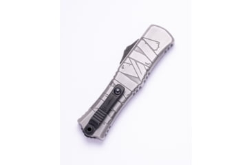 Image of Microtech Hera II Mini D/E Signature Series Brushed Metal Standard 2.9in Folding Knife, Mummy Wrap, 1702M-1BMHWMYS