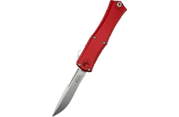 Image of Microtech Hera II Mini Recurve Stonewash Standard 2.9in Folding Knife, Red, 1705M-10RD