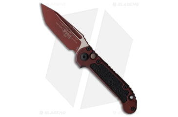 Image of Microtech LUDT Gen III Automatic Folding Knife, 3.50in, Bohler M390MK, Tanto Blade, Aluminum, Red Handle, Red/Red, 8.00 inch, BHQ-221047