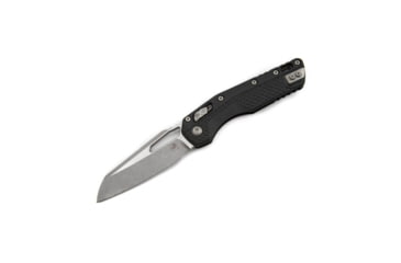 Image of Microtech MSI S/E Tri-Grip Injection Molded Apocalyptic Standard 3.88in Folding Knife, Manual Folder, Black, 210T-10APPMBK