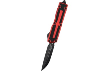 Image of Microtech Scarab II Gen III D/E-S Standard 3.95in Folding Knife, Black, Red, 1180-1RD