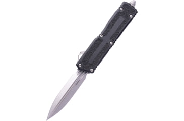 Image of Microtech Scarab II Gen III D/E Stonewash Standard 3.95in Folding Knife, Black, 1280-10