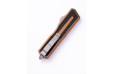 Image of Microtech Scarab II Gen III S/E Apocalyptic Part Serrate 3.95in Automatic Folding Knife, Double-Action OTF, Tan, 1278-11APTA