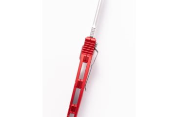 Image of Microtech Soc Elite S/E-A Stonewash Part Serrated 4.05in Automatic Folding Knife, Automatic Folder, Red, 160A-11RD