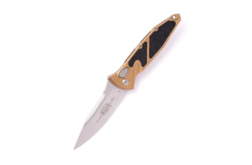 Image of Microtech Socom Elite S/E Auto Stonewash Partial Serrated 4.05in Automatic Folding Knife, Automatic Folder, Tan, 160A-11TA