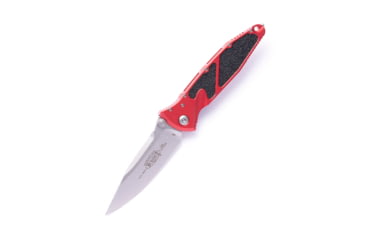 Image of Microtech Socom Elite S/E Stonewashed Standard 4in Folding Knife, Manual Folder, Red, 160-10RD