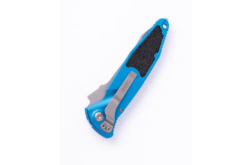 Image of Microtech Socom Elite T/E-A Stonewash Standard 4.05in Automatic Folding Knife, Automatic Folder, Blue, 161A-10BL