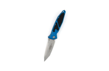Image of Microtech Socom Elite T/E Stonewash Standard 4in Folding Knife, Manual Folder, Blue, 161-10BL
