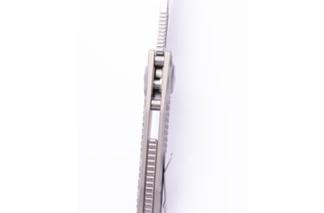 Image of Microtech Stitch Auto S/E Stonewash Part Serrate 3.75in Folding Knife, Natural Clear, 169-11NC
