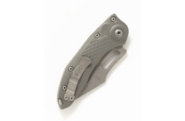 Image of Microtech Stitch S/E Apocalyptic Full Serrate 3.75in Folding Knife, Natural Clear, 169-12APNC